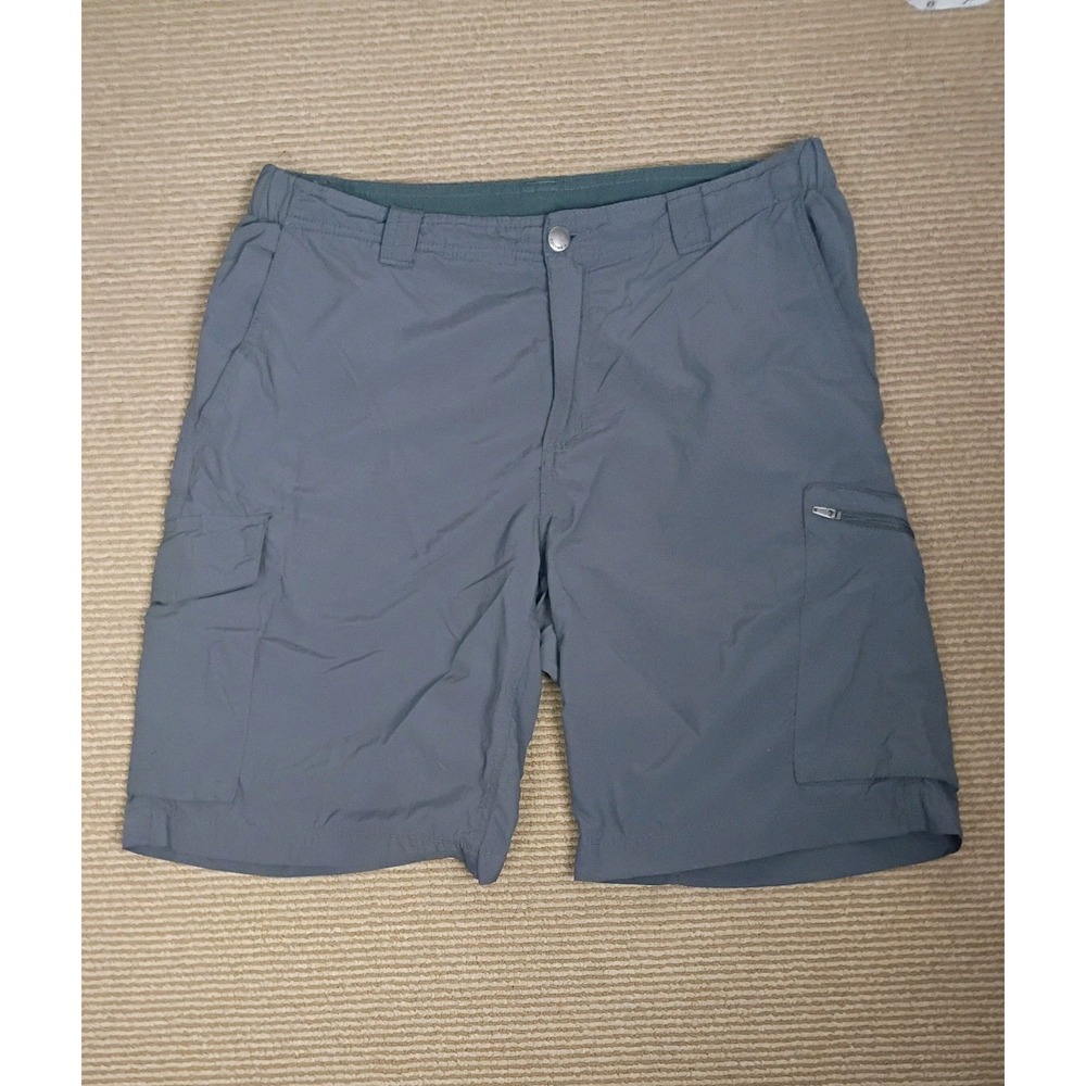 Columbia Mens Hiking Cargo Shorts Size 34x10 Gray